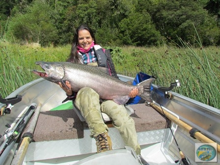 Fotos da pesca esportiva em Chaiten no Chile